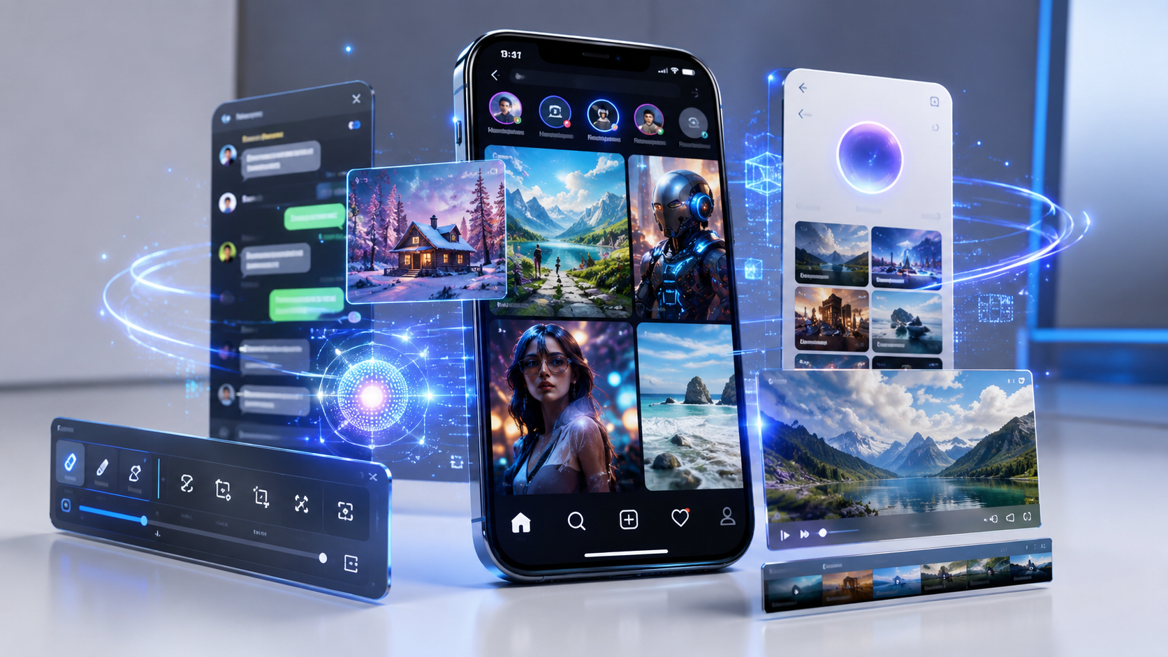 Meta AI image and video generation tools across Instagram, WhatsApp, and Meta AI apps.
