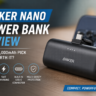 Anker Nano Power Bank 10,000mAh review showing compact USB-C portable charger