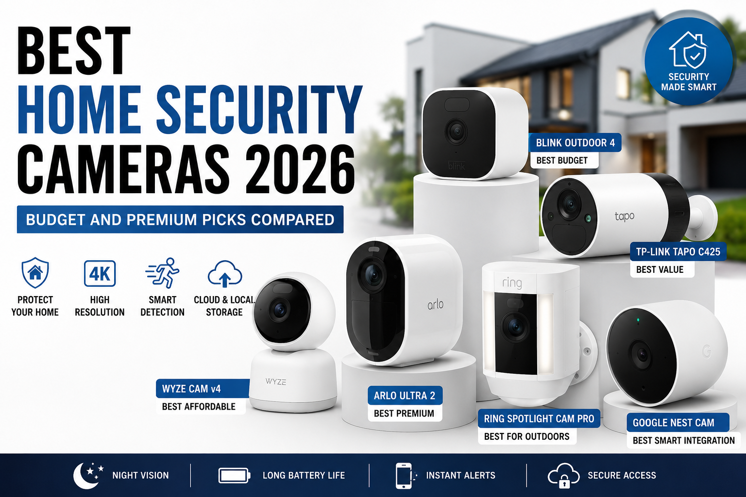Best Home Security Cameras 2026 Budget and Premium Picks Compared