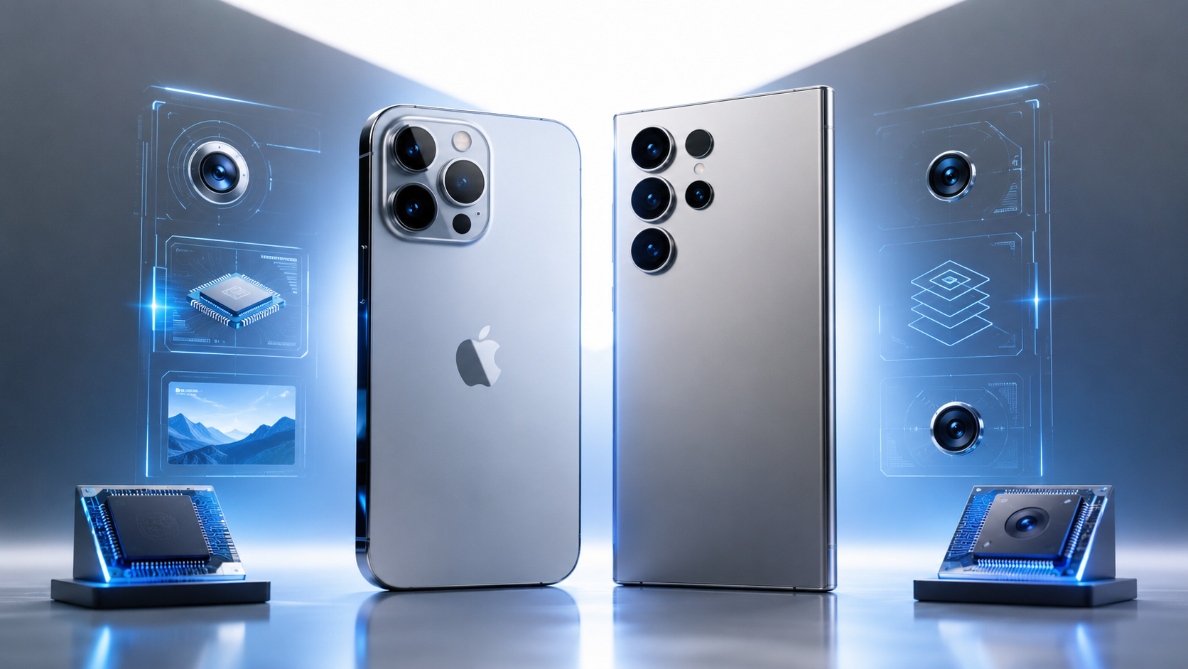 Apple iPhone 18 Pro and Samsung Galaxy S26 Ultra comparison showing expected camera and chipset upgrades.