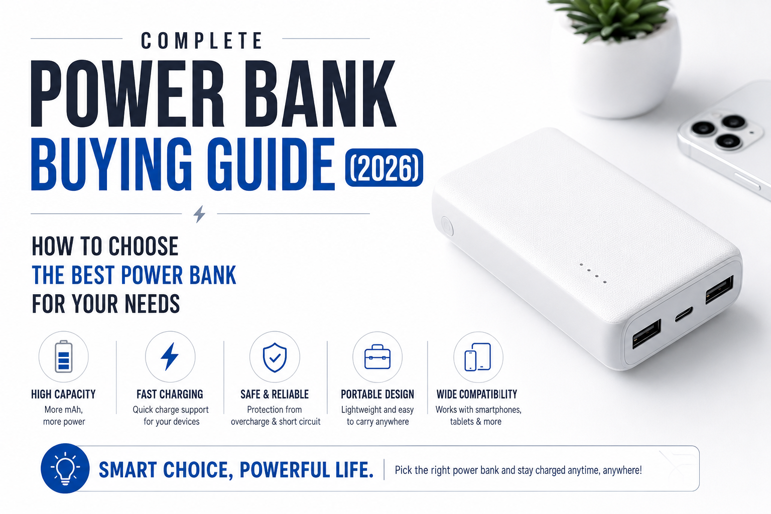 Complete Power Bank Buying Guide (2026): How to Choose the Best Power Bank for Your Needs