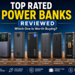 Top rated power banks compared including Anker, UGREEN, Baseus, INIU, Xiaomi, Belkin, Shargeek, and CUKTECH portable chargers.