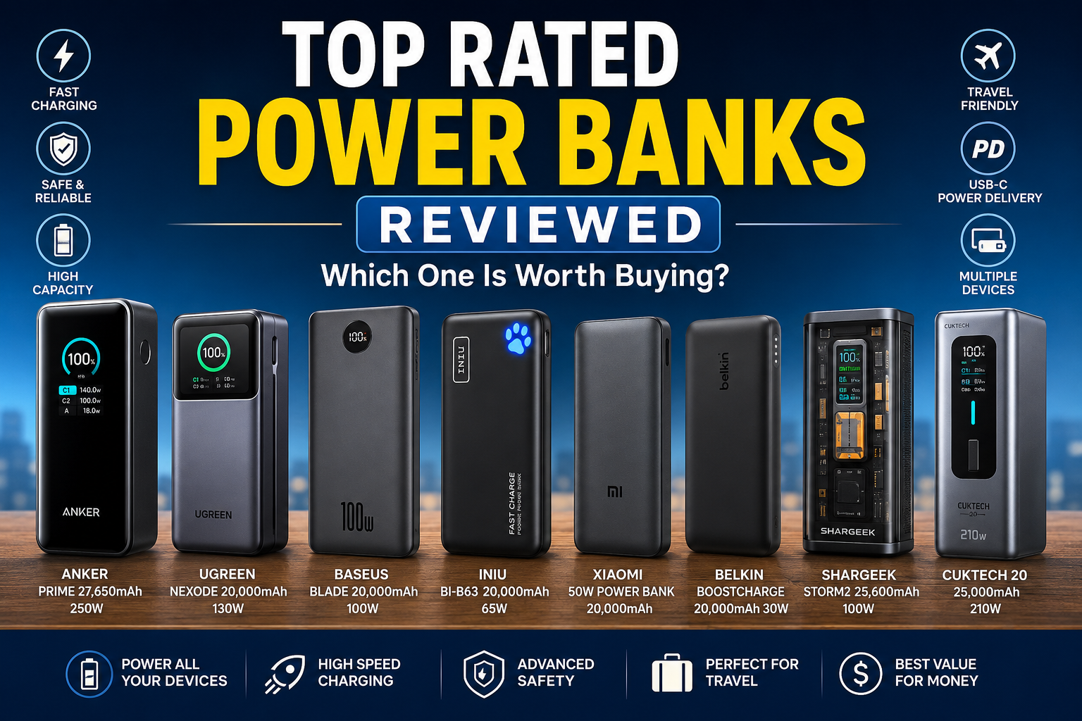 Top Rated Power Banks Reviewed: Which One Is Worth Buying?