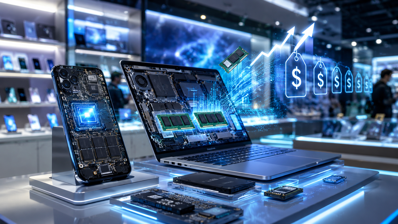 Memory price surge increasing smartphone and laptop prices in 2026