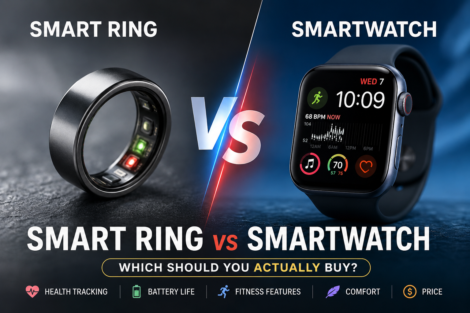 Smart Ring vs Smartwatch Comparison 2026 – Which Wearable Should You Buy?