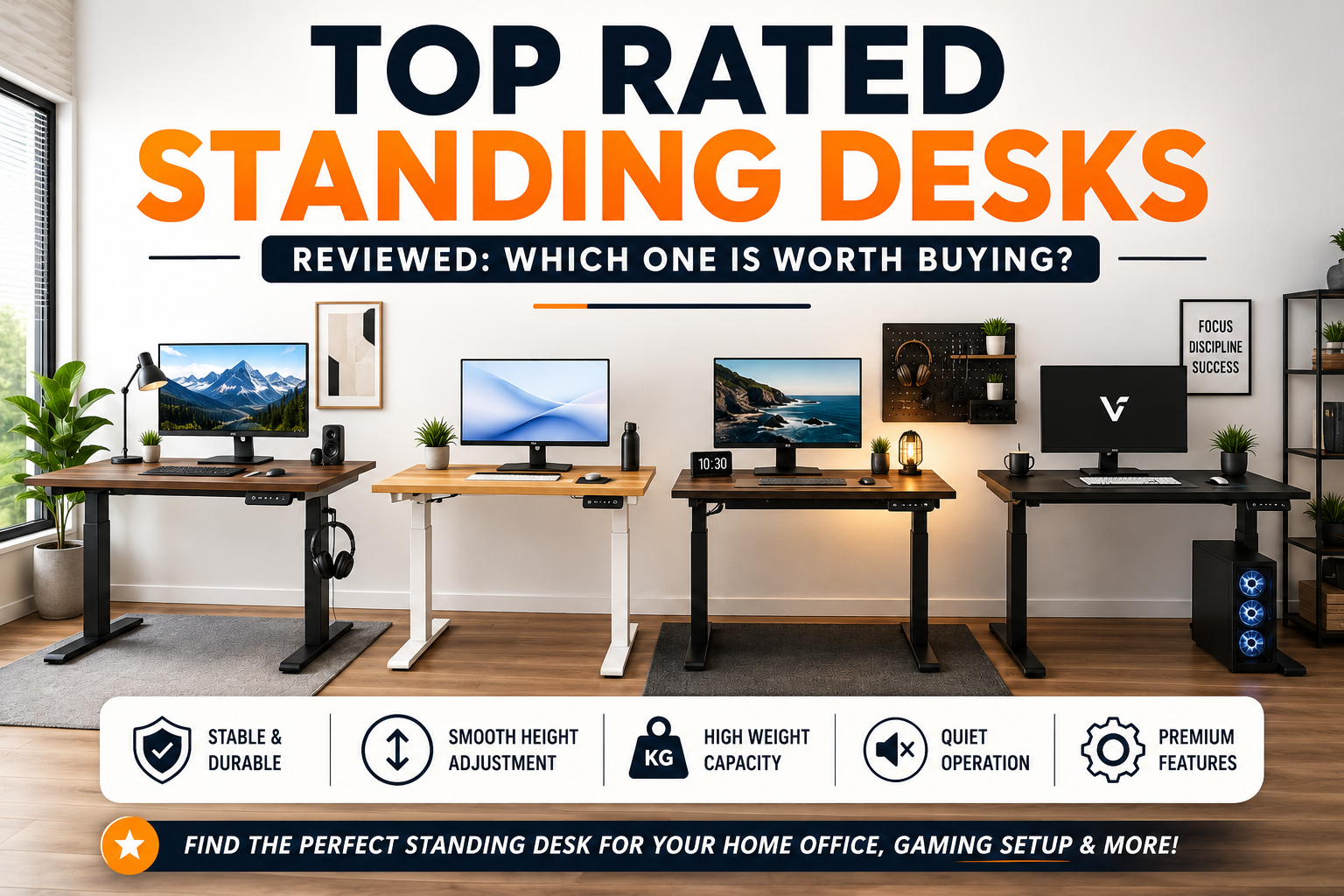 Top Rated Standing Desks Reviewed: Which One Is Worth Buying?
