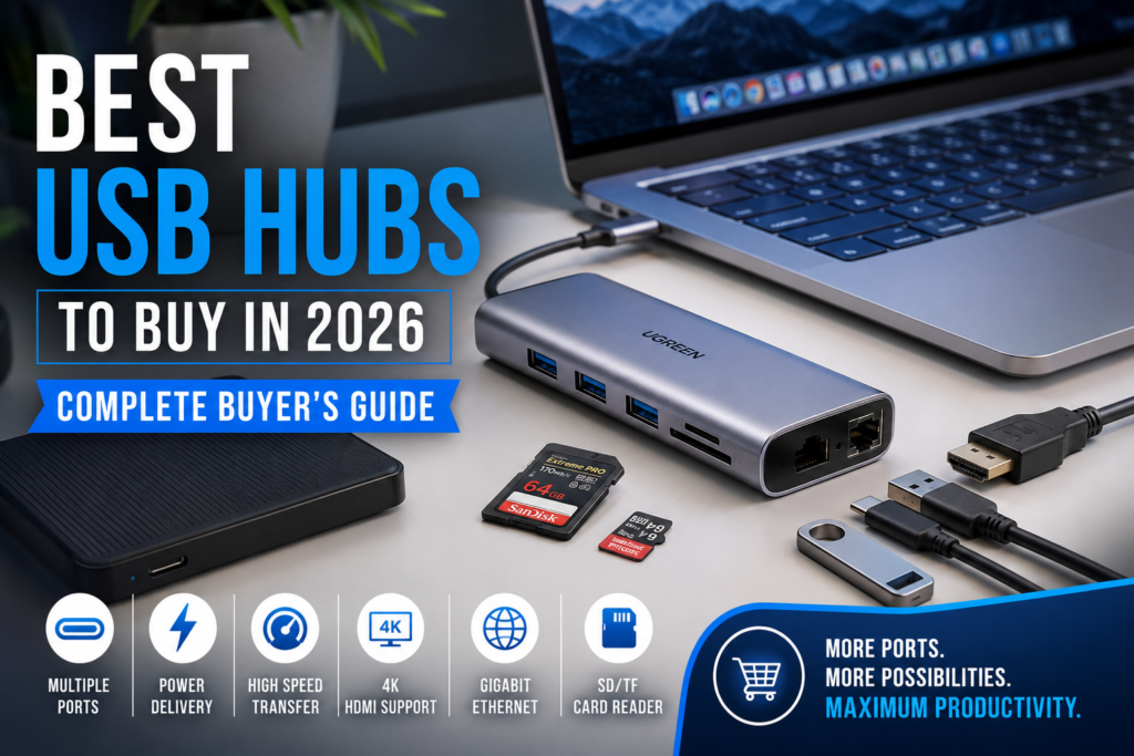 Best USB hubs for laptops and desktops with USB-C, HDMI, Ethernet, and Power Delivery