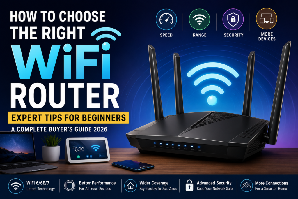 How to Choose the Right WiFi Router – Modern WiFi 6 and WiFi 7 router buying guide for beginners with expert networking tips