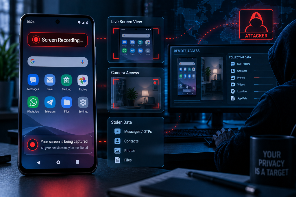 Screen Recording and Hidden Camera Capabilities