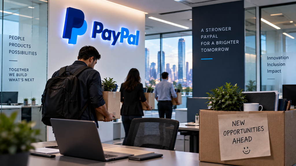 PayPal's restructuring affects employees across multiple global offices.
