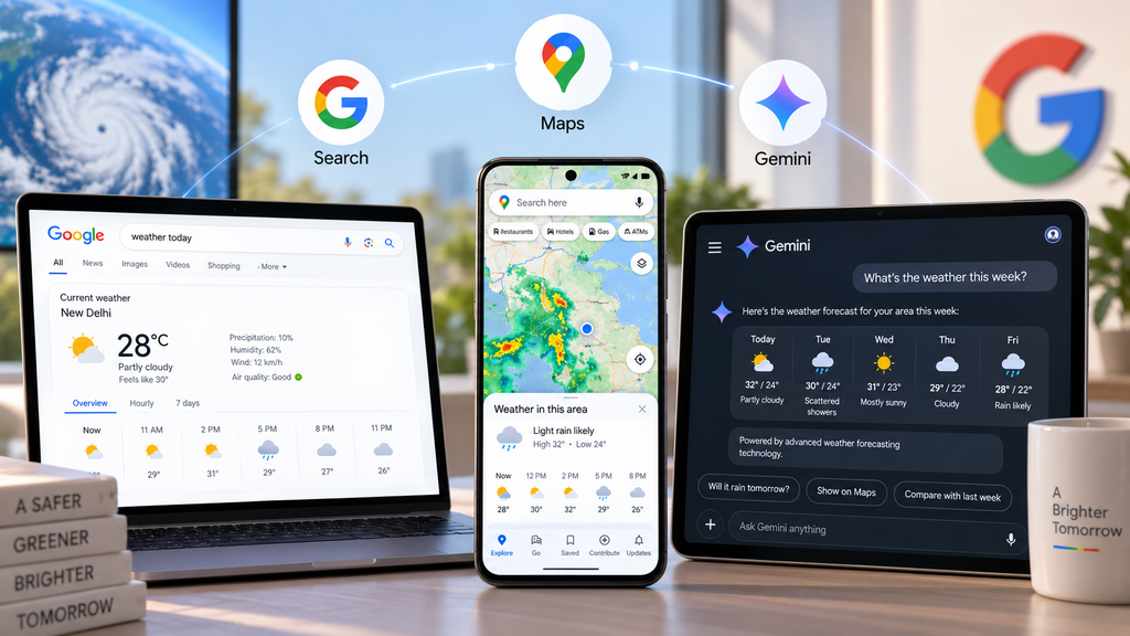 WeatherNext 3 integrated into Google Search Maps and Gemini