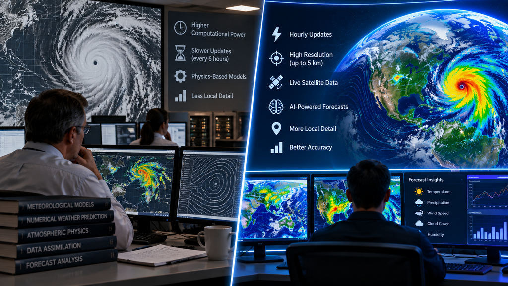 WeatherNext 3 compared with traditional weather forecasting