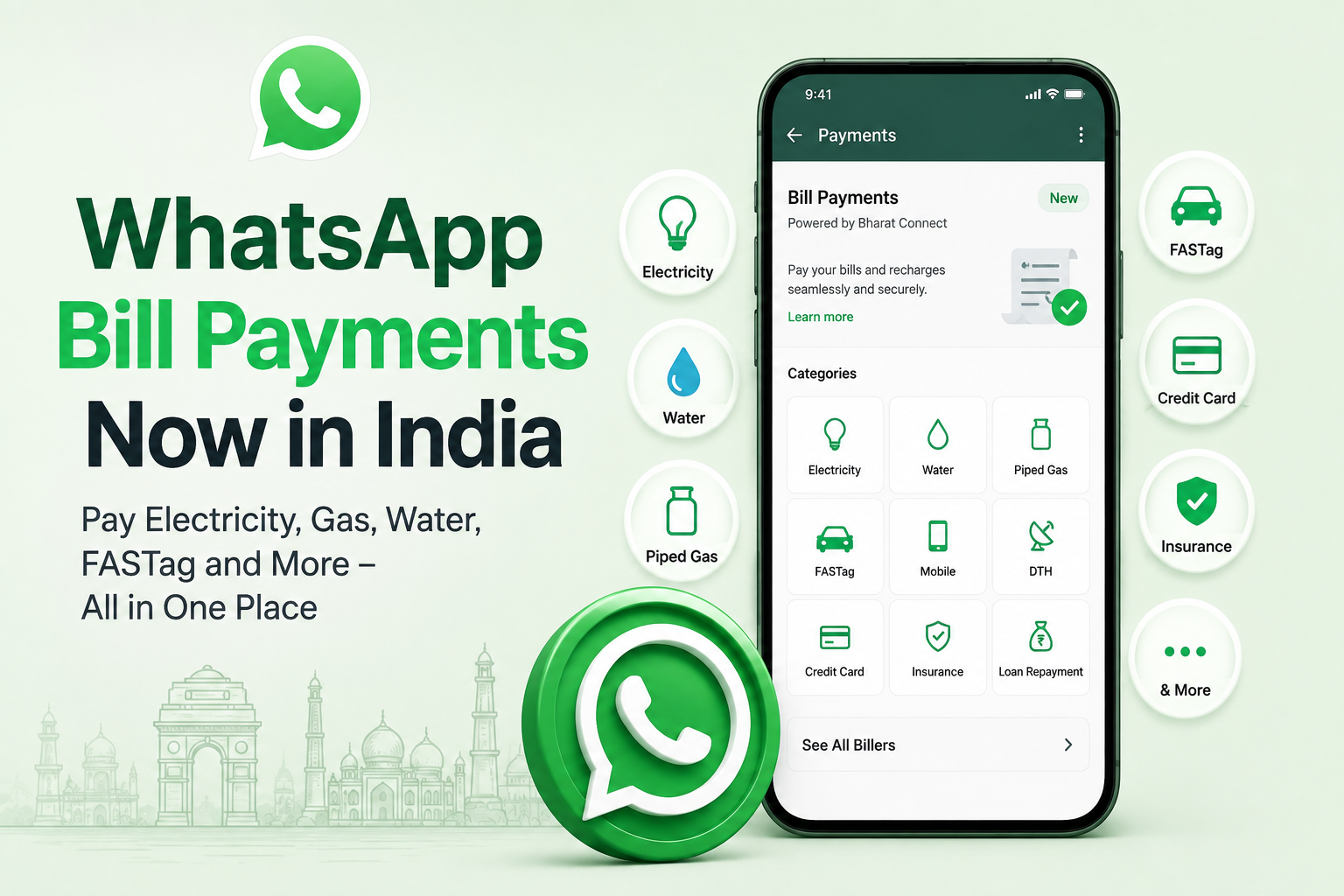 WhatsApp Bill Payments India feature
