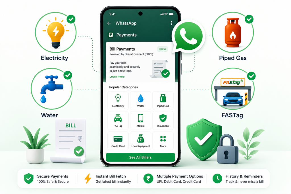 WhatsApp utility bill payment feature